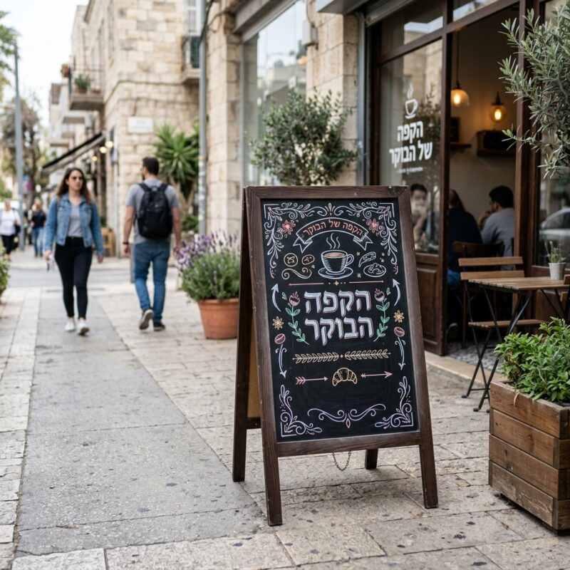 לוח גיר - לוח גיר - כך תמשכו לקוחות לעסק בעזרת עיצוב פשוט